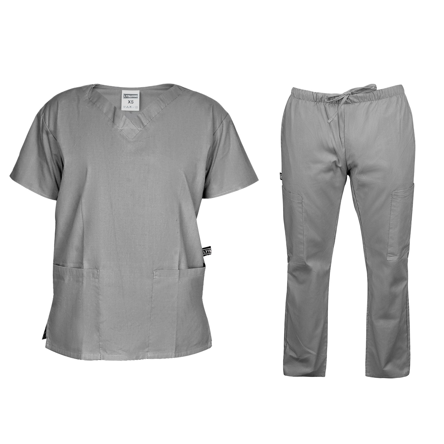 LYNWOOD UNIFORMS | MEDICAL SCRUB SUIT CLASSIC - GREY