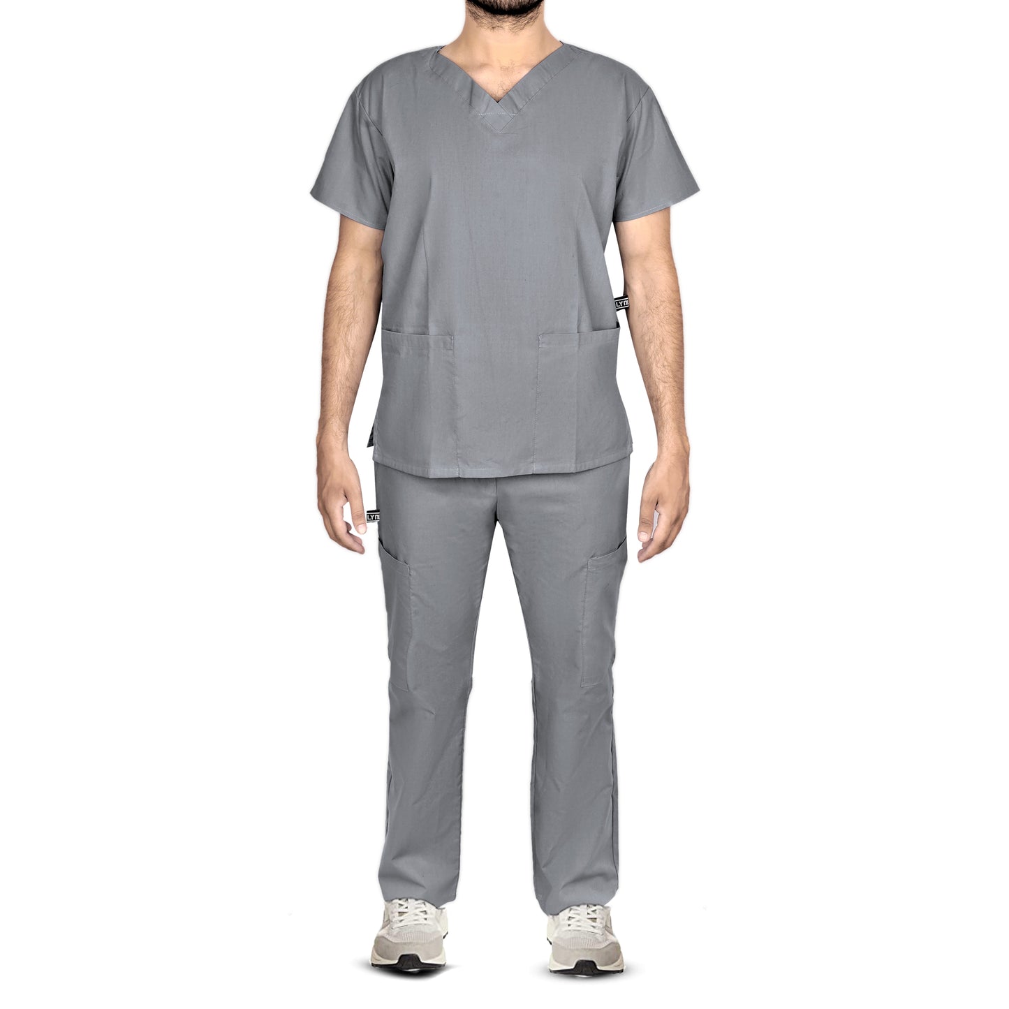LYNWOOD UNIFORMS | MEDICAL SCRUB SUIT CLASSIC - GREY