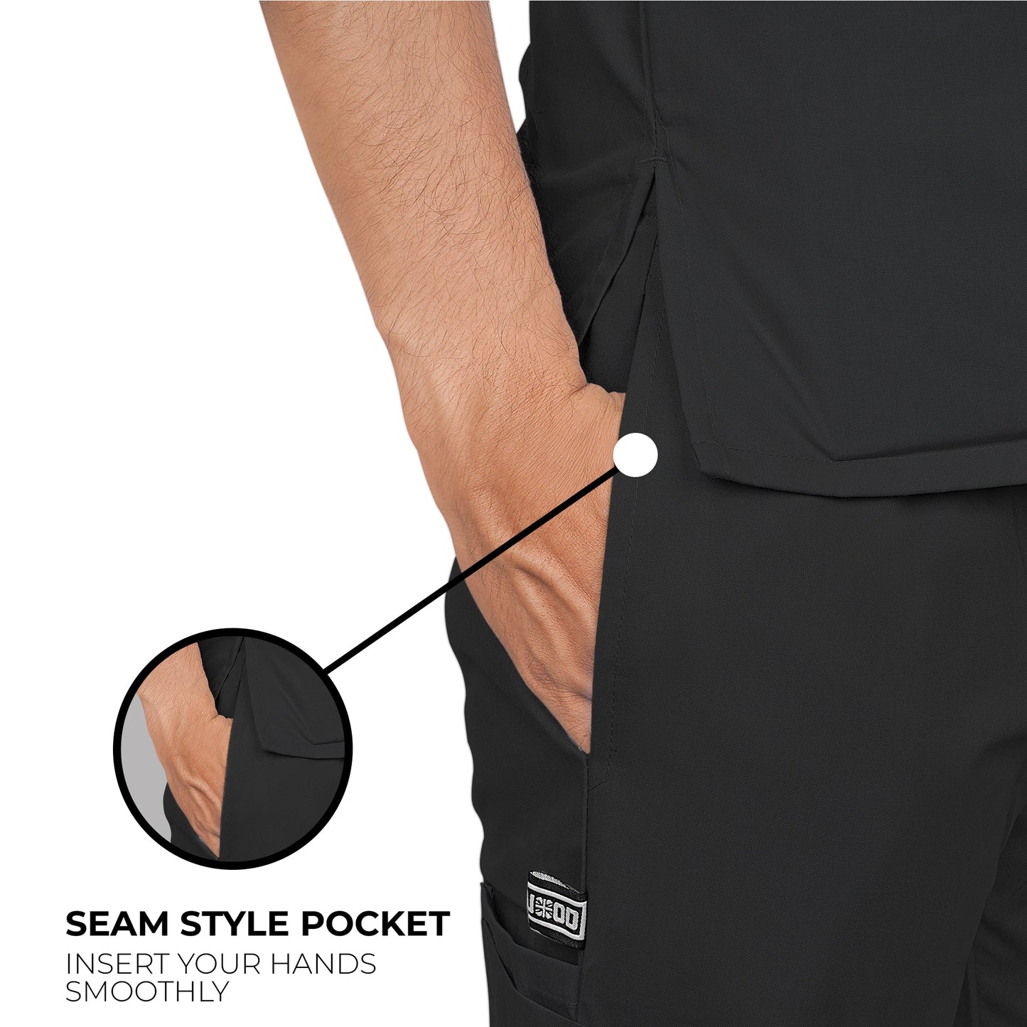 Lynwood Medical Scrub Trouser - Black