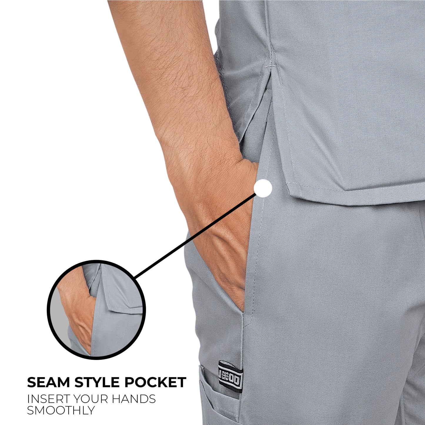 LYNWOOD MEDICAL SCRUB TROUSER CLASSIC - GREY