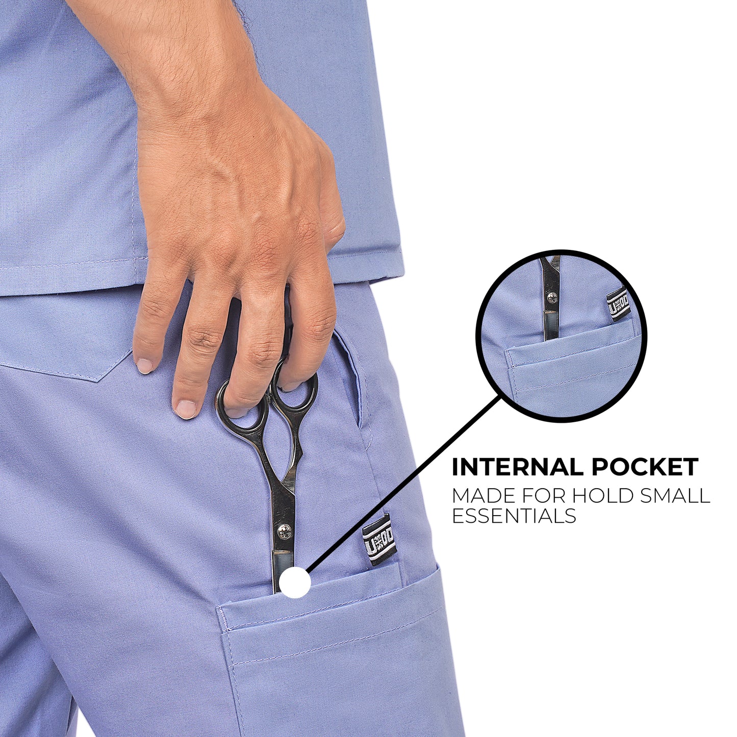 LYNWOOD MEDICAL SCRUB TROUSER CLASSIC - CEIL