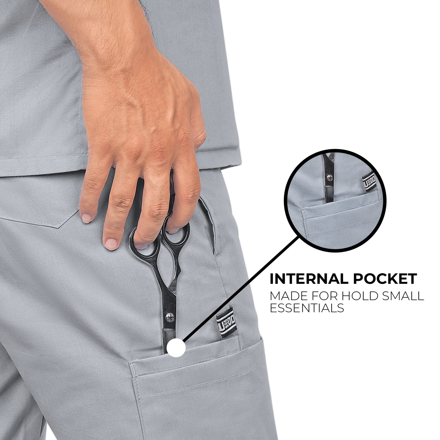 LYNWOOD MEDICAL SCRUB TROUSER CLASSIC - GREY