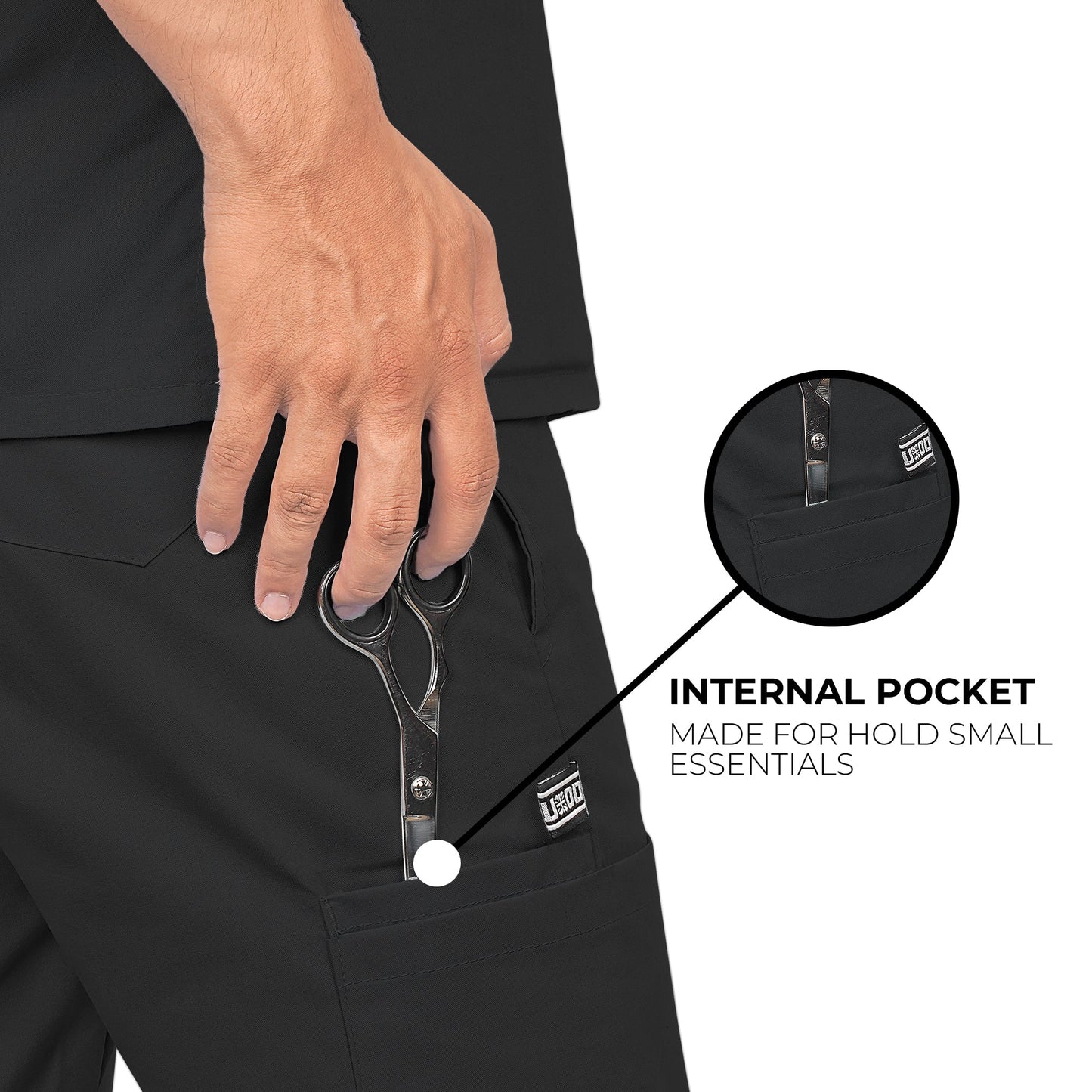Lynwood Medical Scrub Trouser - Black