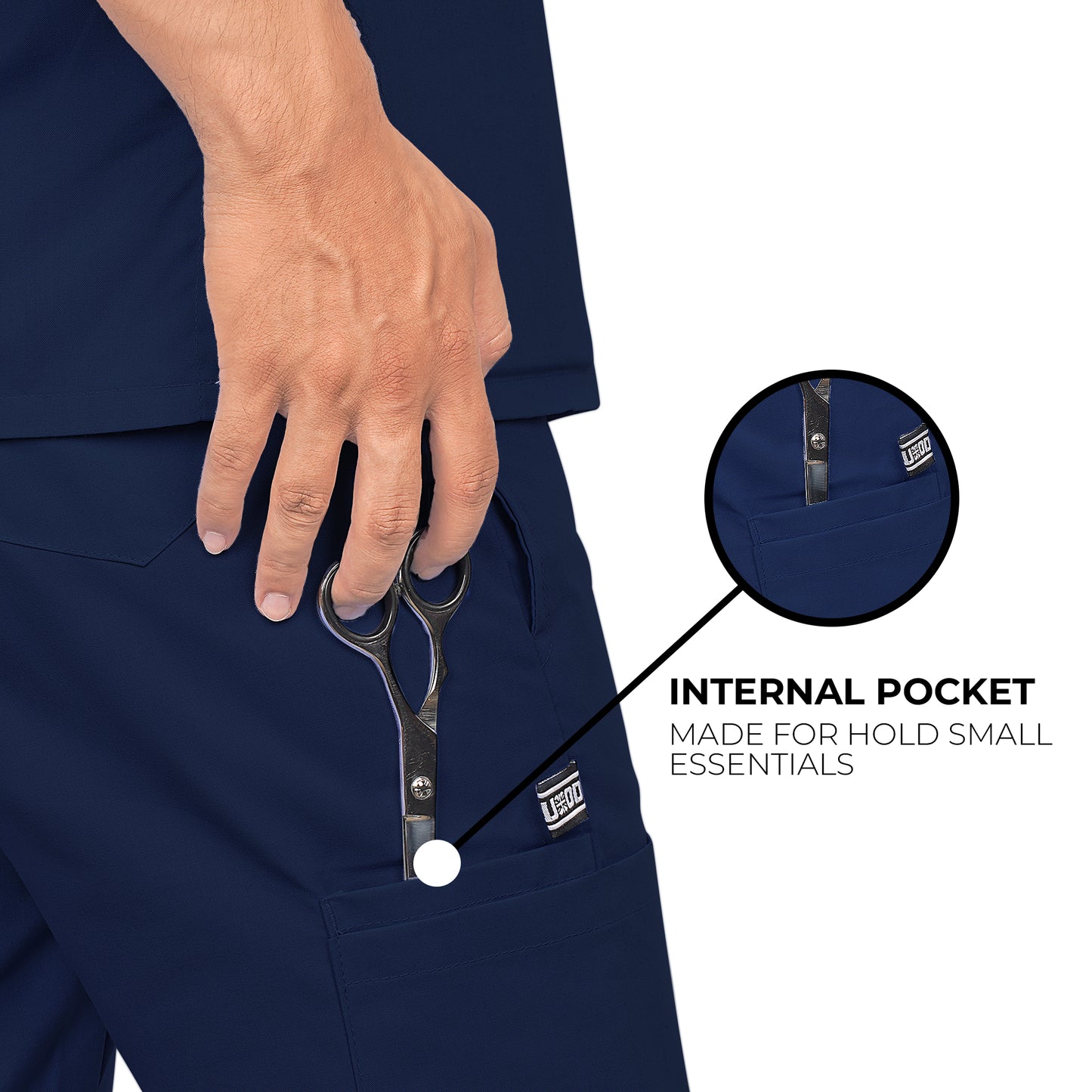 LYNWOOD MEDICAL SCRUB TROUSER CLASSIC - NAVY BLUE
