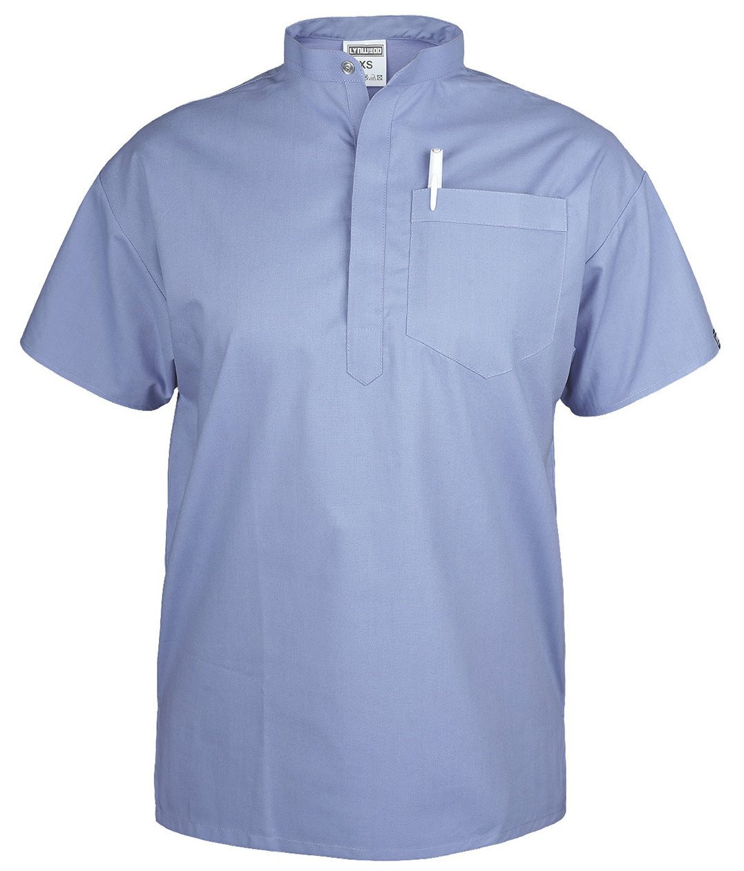 LYNWOOD MEDICAL SCRUB TUNIC GRANDAD COLLAR - CEIL