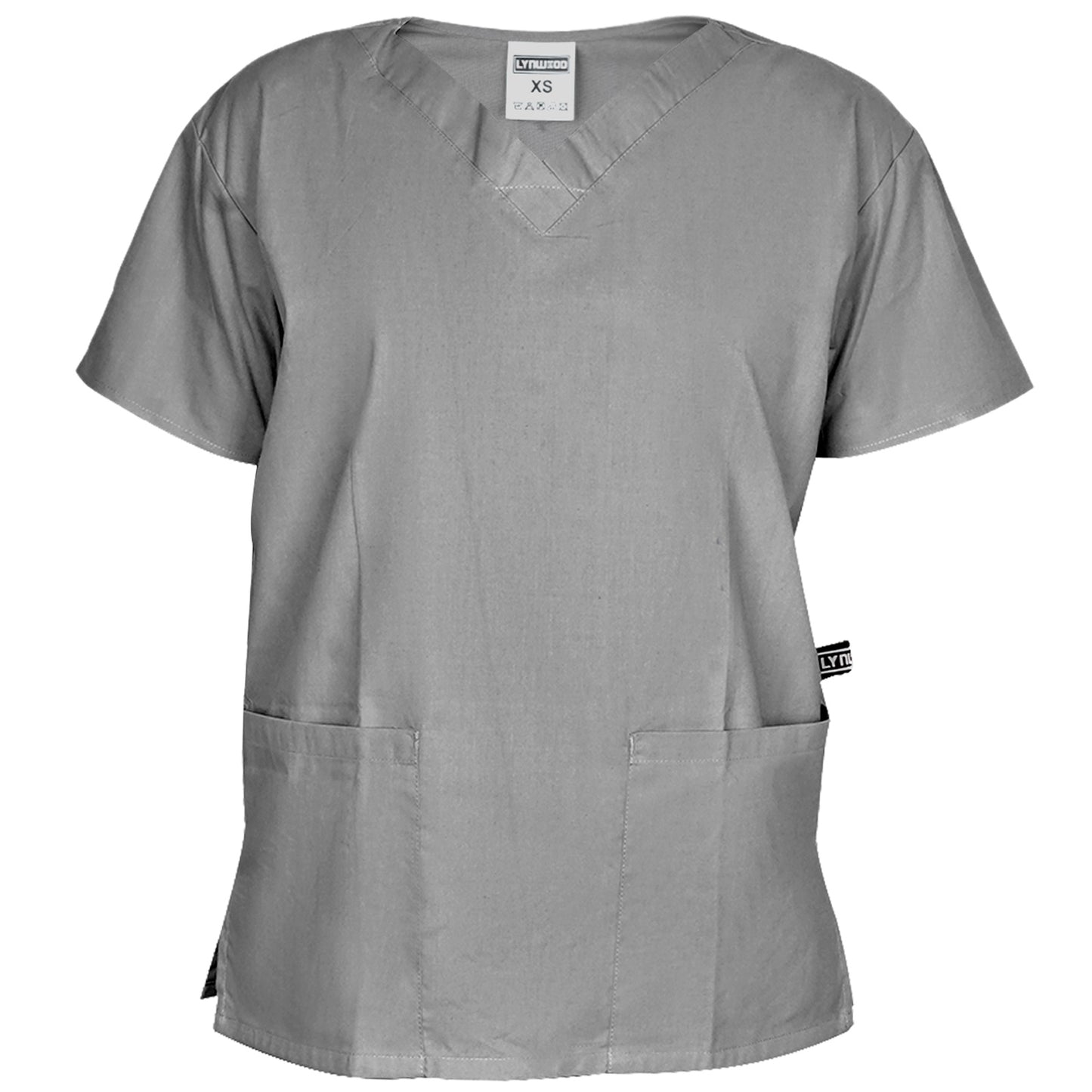 LYNWOOD MEDICAL SCRUB TUNIC CLASSIC V-NECK - GREY
