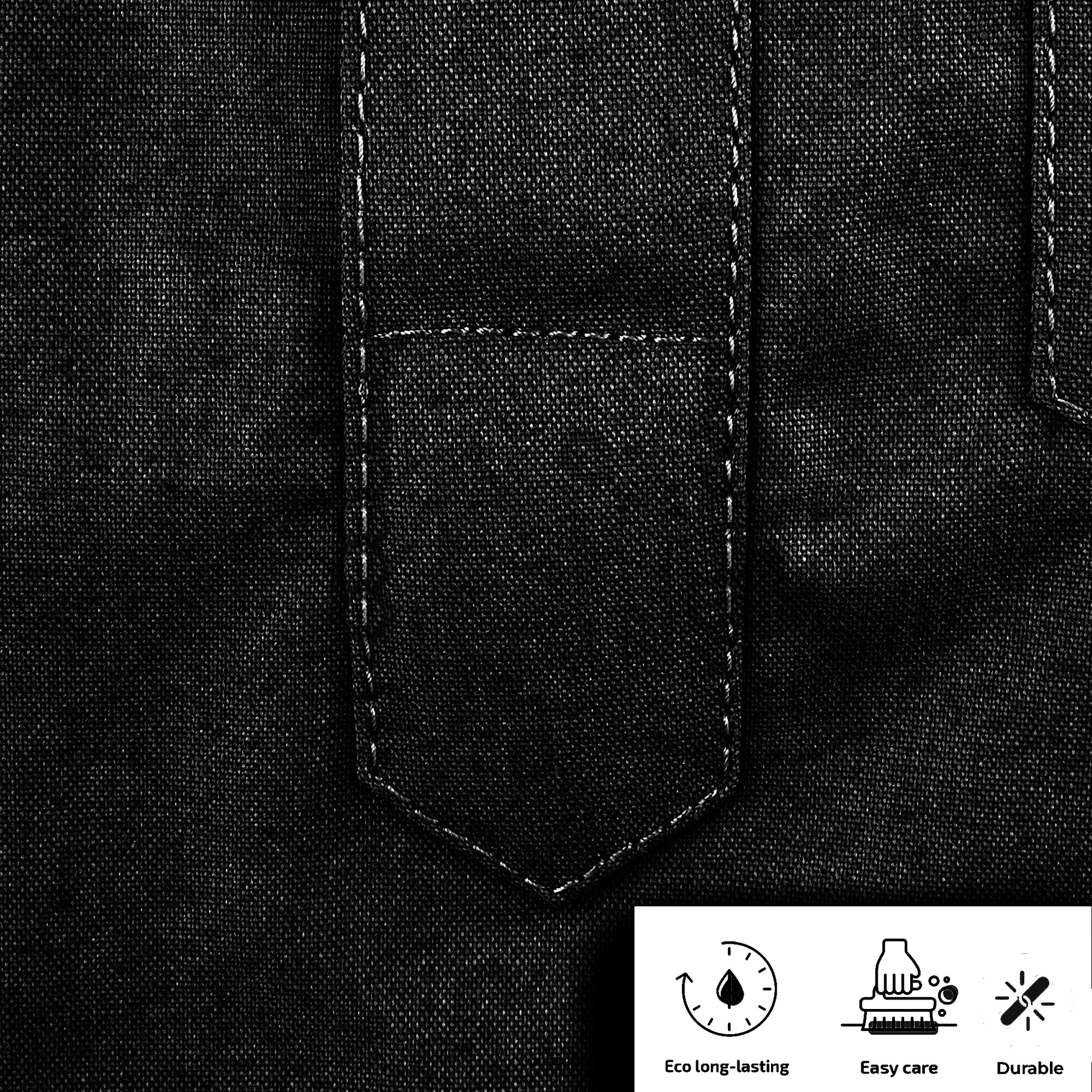 LYNWOOD MEDICAL SCRUB TUNIC GRANDAD COLLAR - BLACK | Lynwood Uniforms