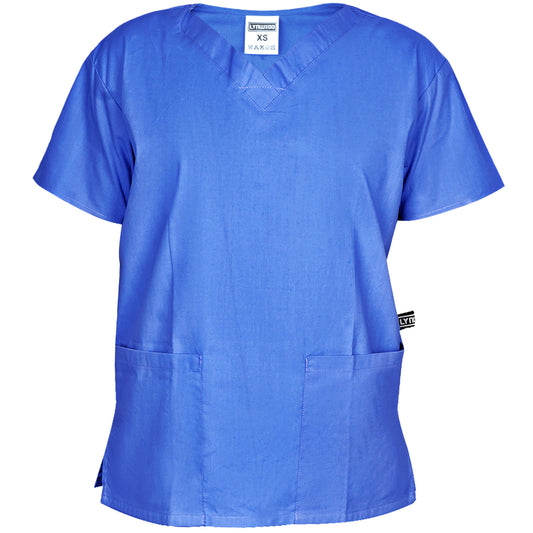 LYNWOOD MEDICAL SCRUB TUNIC CLASSIC V-NECK - DEEP BLUE