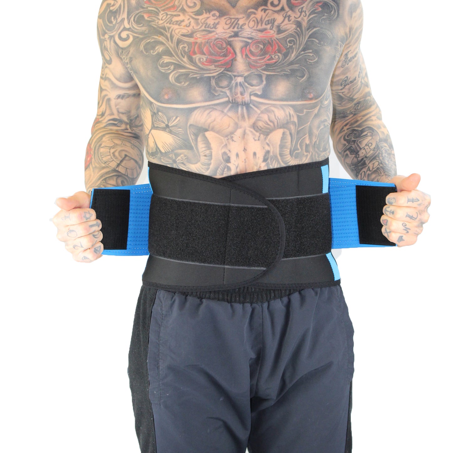 LUMBAR SUPPORT BELT BLUE